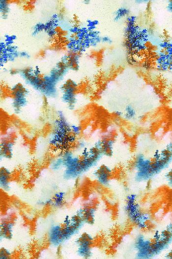 548129-流行时尚 潮流 水墨印花