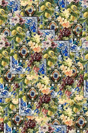 时尚大牌欧美风格印花华亿平台图片