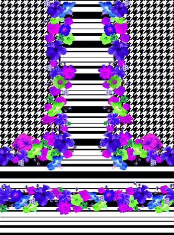 548180-高端 女装   定位花  千鸟格 