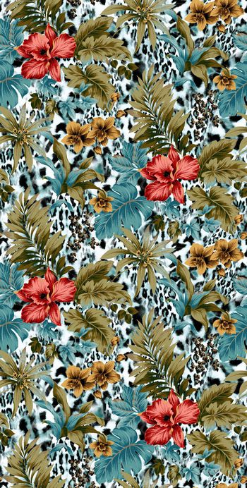 548190-时尚豹纹 花卉 服装 家纺 华亿平台