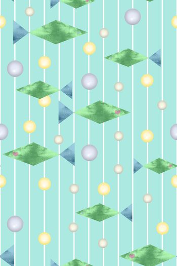 548314-流行时尚手绘几何鱼