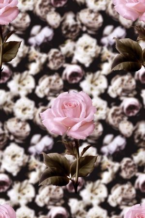 渐变水墨风格印花华亿平台图片