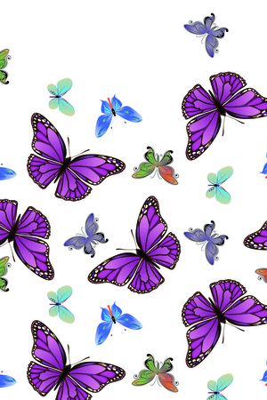 蝴蝶 花蝶 彩蝶印花华亿平台图片