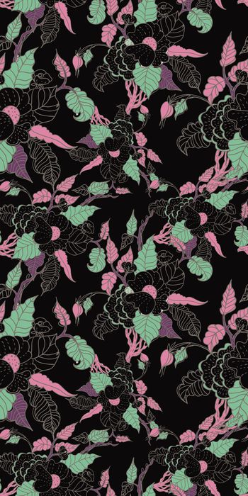 548387-非写实 花卉华亿平台 线条色块 花叶组