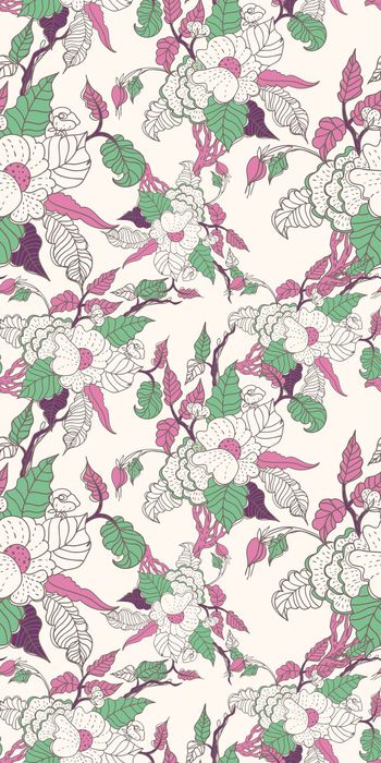 548388-非写实 花卉华亿平台 线条色块 花叶组