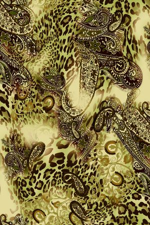 豹纹印花华亿平台图片