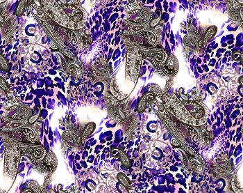 548426-豹纹 拼花 创意 时尚 腰果花 欧