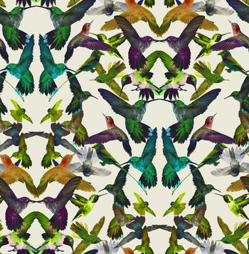 548434-时尚复古百鸟集