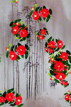 写意印花华亿平台图片