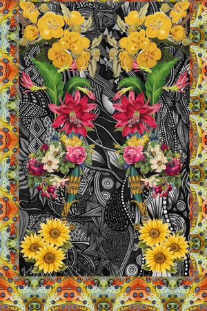 复古印花华亿平台图片