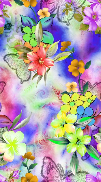 548610-阿拉伯风格 炫彩 抽象  鲜艳渐变