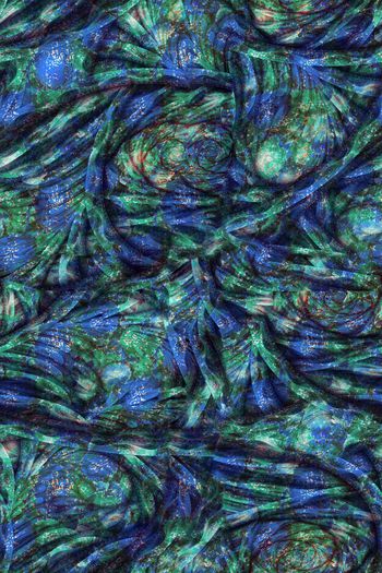 548659-抽象炫彩肌理 女士夏季衬衫 短裙