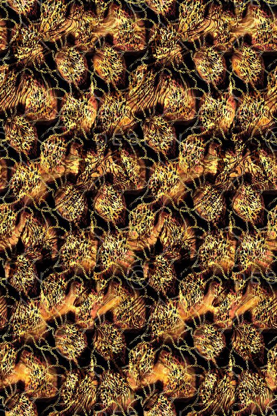 复古豹纹印花华亿平台图片