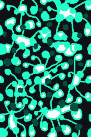 手绘涂鸦图案印花华亿平台图片