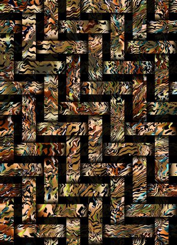 548725-抽象豹纹编织纹理男装衬衫休闲服上装