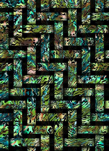 548726-抽象豹纹编织纹理男装衬衫休闲服上装