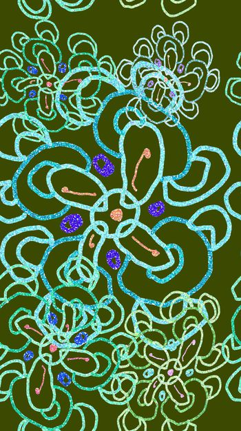 548732-手绘意向花叶系列