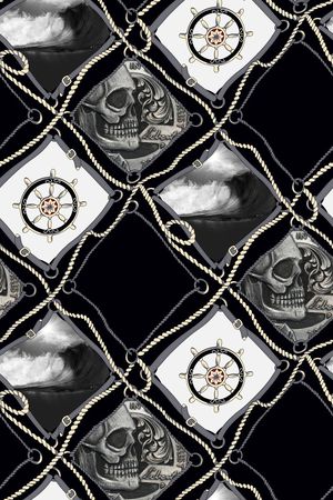 复古男装图案印花华亿平台图片