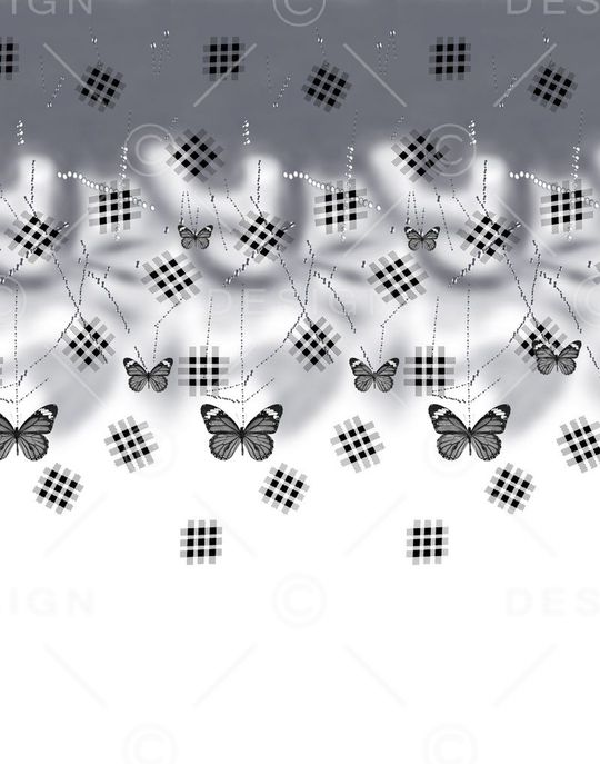 抽象男装图案印花华亿平台图片