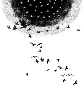 548740-抽象飞鸟男装定位图案