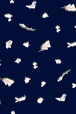 抽象动物印花华亿平台图片