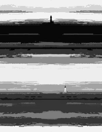 548854-抽象条纹灯塔