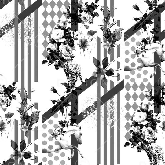 几何印花华亿平台图片