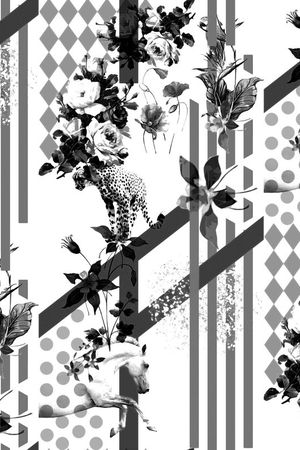 几何印花华亿平台图片