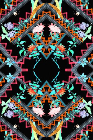 抽象印花华亿平台图片