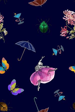 流行时尚印花华亿平台图片