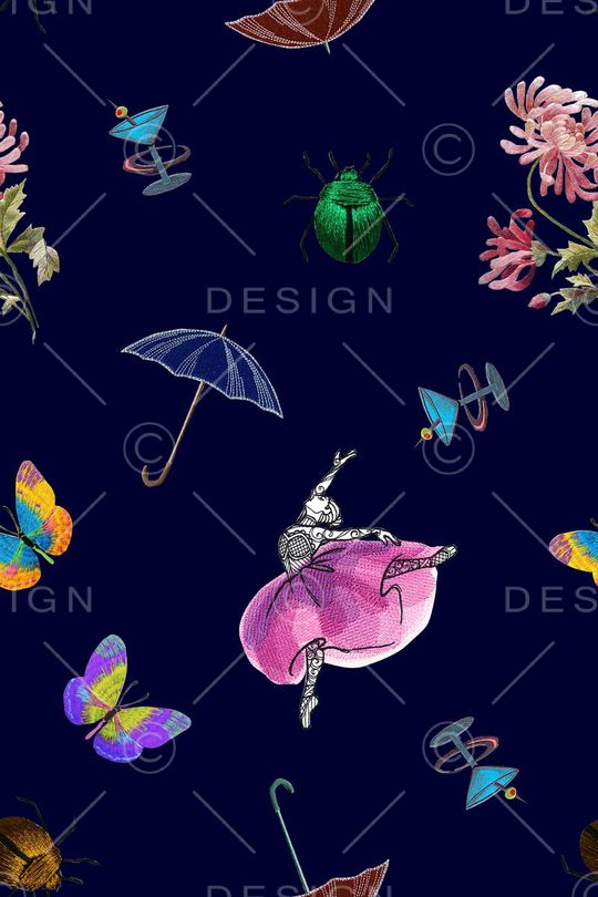 流行时尚印花华亿平台图片