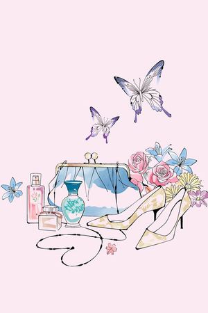 蝴蝶印花华亿平台图片