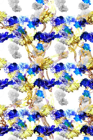 抽象炫彩印花华亿平台图片