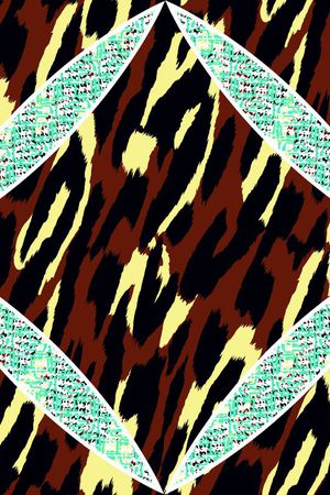 动物纹印花华亿平台图片