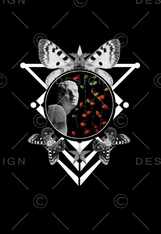 潮流时尚印花华亿平台图片