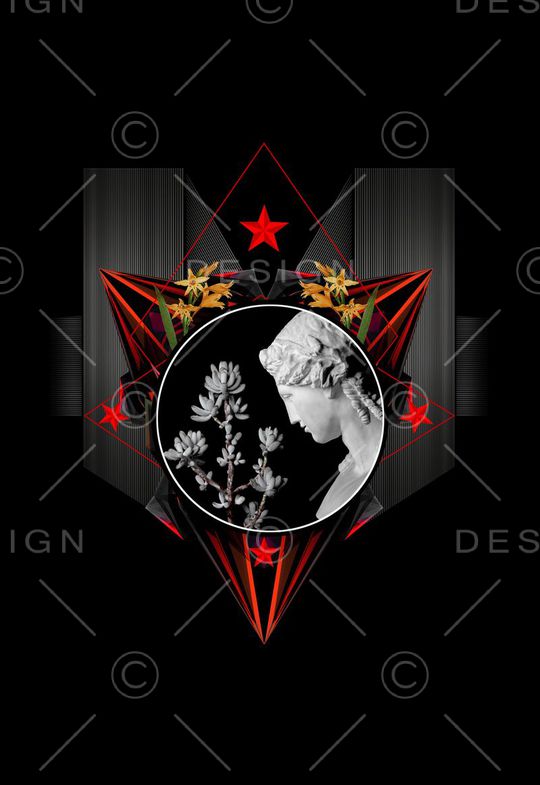 潮流时尚印花华亿平台图片