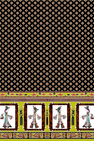 中国风印花华亿平台图片