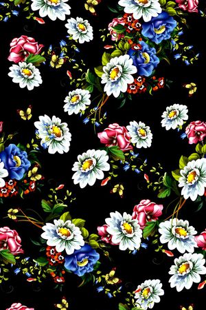 蝴蝶印花华亿平台图片