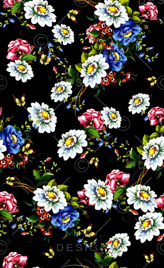 蝴蝶印花华亿平台图片