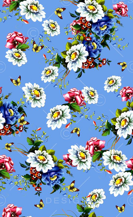 高清大花印花华亿平台图片