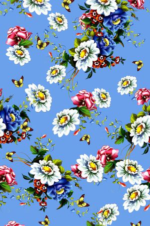 高清大花印花华亿平台图片