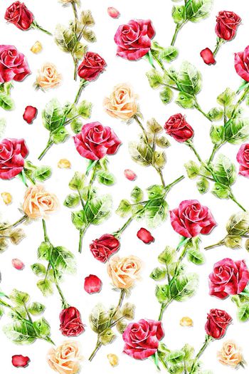 549224-手绘时尚素雅油画风格玫瑰