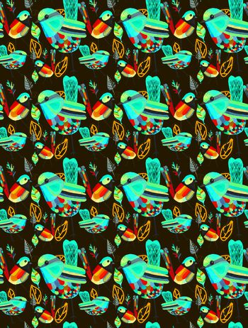 549292-手绘意向花鸟系列