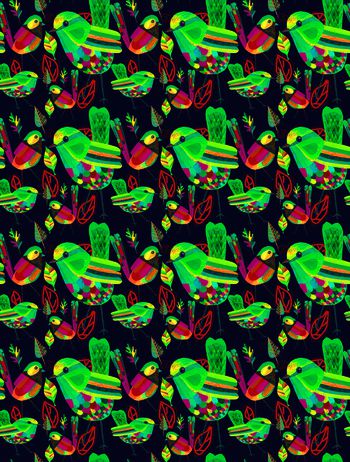 549293-手绘意向花鸟系列