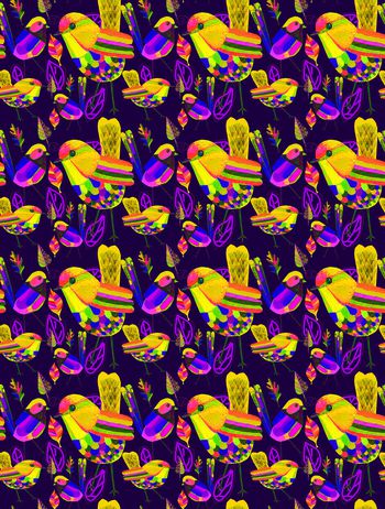 549294-手绘意向花鸟系列