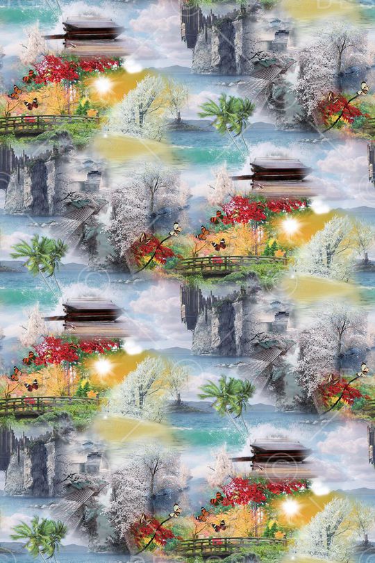 蝶舞印花华亿平台图片