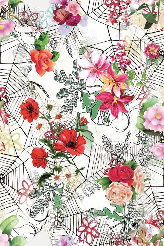 抽象几何印花华亿平台图片