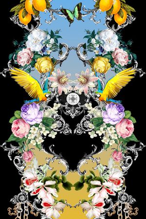 欧式印花华亿平台图片