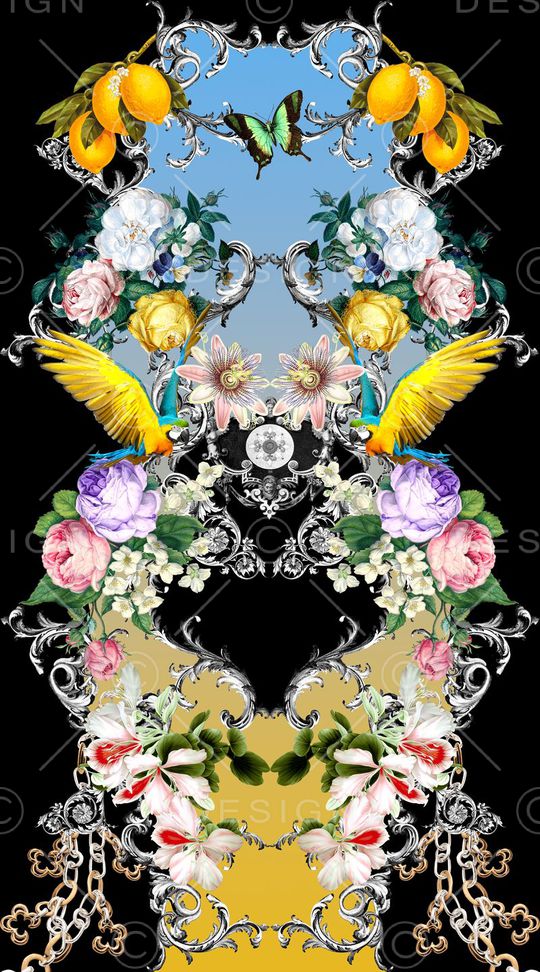 欧式印花华亿平台图片