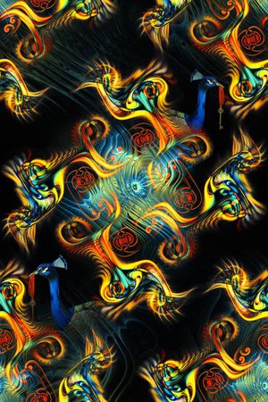 抽象印花华亿平台图片